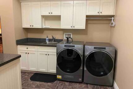 Home Exchange in British Columbia separate laundry room