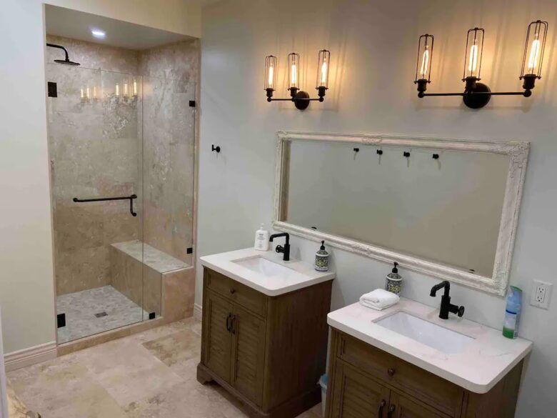 Home Exchange in British Columbia guest bathroom