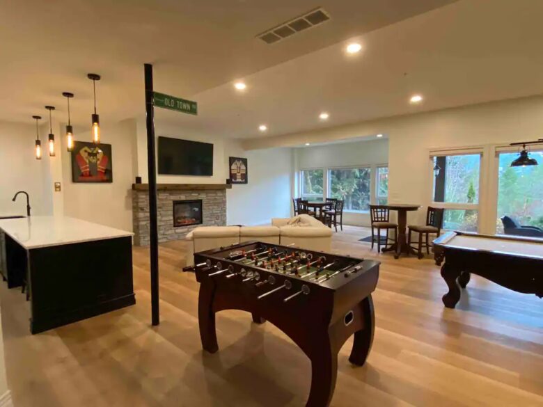 Home Exchange in British Columbia basement living space