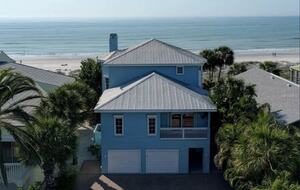 Home Exchange in Indian Shores, FL, beach blue home on ocean