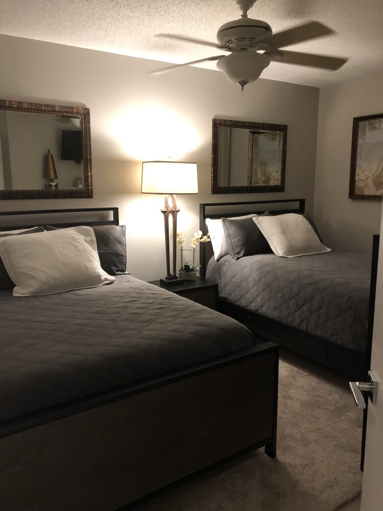 Home Exchange in Orange Beach, AL, guest bedroom with two full beds