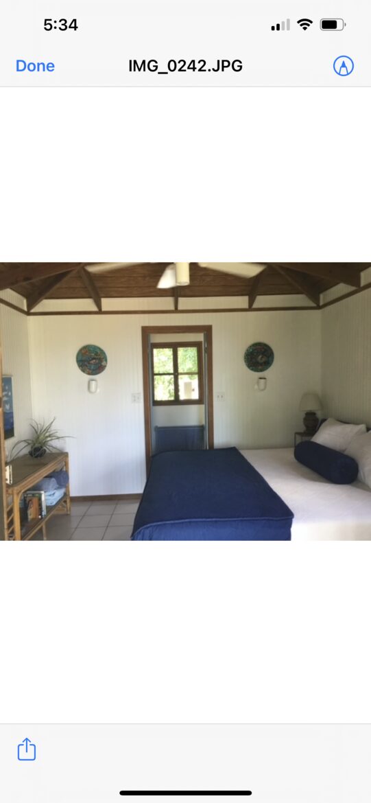 Home Exchange in St. John, USVI, Guest cottage bedroom