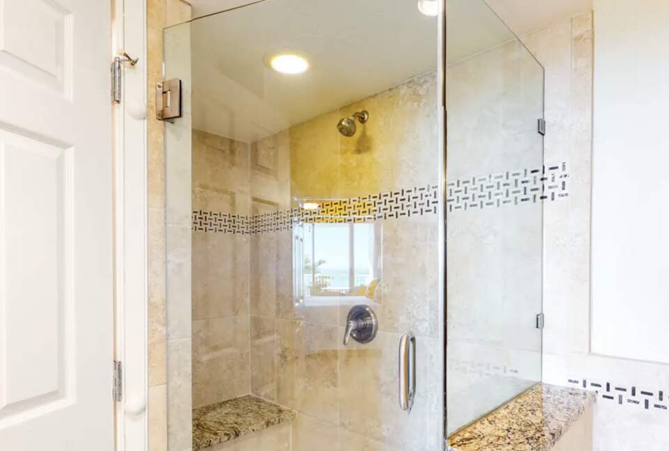 Home Exchange in Miramar Beach, FL, master en suite walk in shower