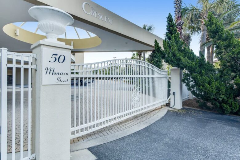 Home Exchange in Miramar Beach, FL, gated building