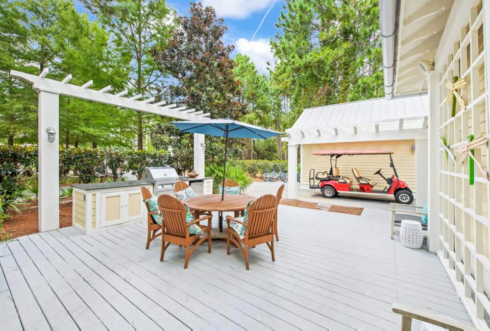 Home Exchange in Santa Rosa Beach, FL, patio and grill