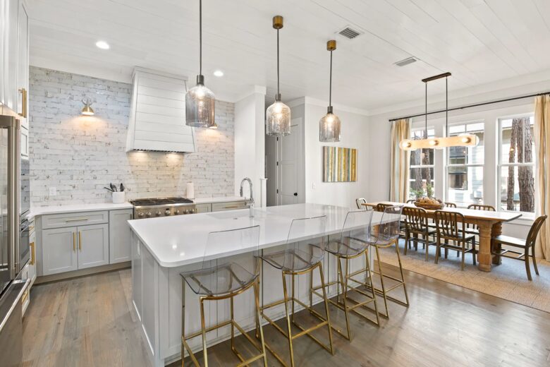 Home Exchange in Santa Rosa Beach, FL, bar seating plus dining room