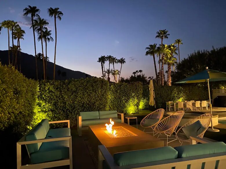 Home Exchange in Palm Springs, CA, fire pit
