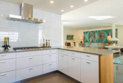 Home Exchange in Palm Springs, CA, stainless steel appliances