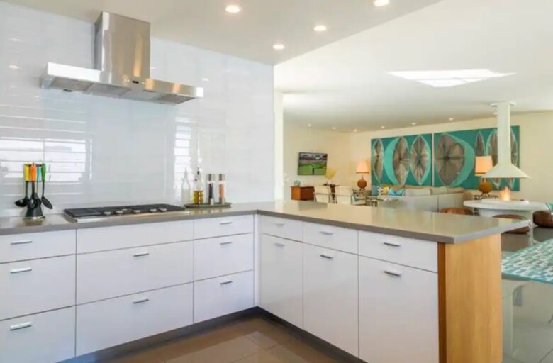 Home Exchange in Palm Springs, CA, stainless steel appliances