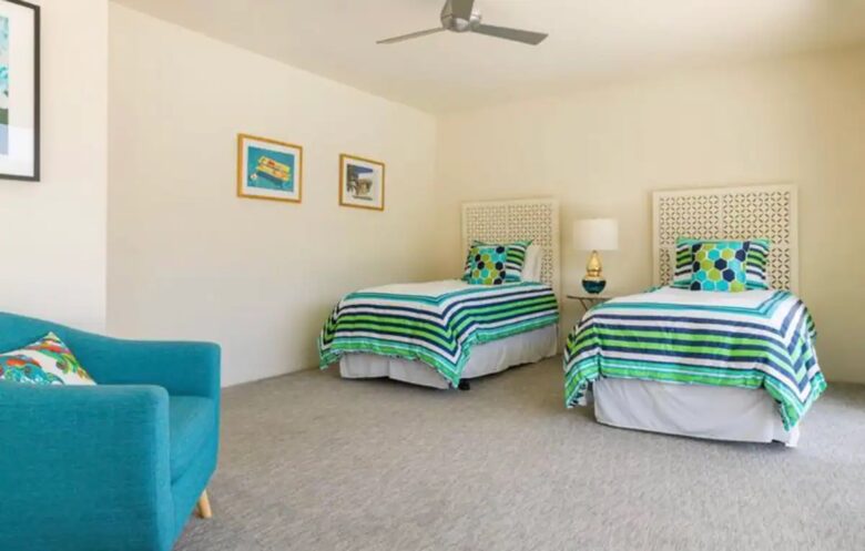 Home Exchange in Palm Springs, CA, twin bedroom
