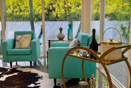 Home Exchange in Palm Springs, CA, beverage cart