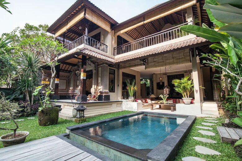 Home exchange in Ubud, Bali, 3 bedroom 3 bathroom sleeps 7