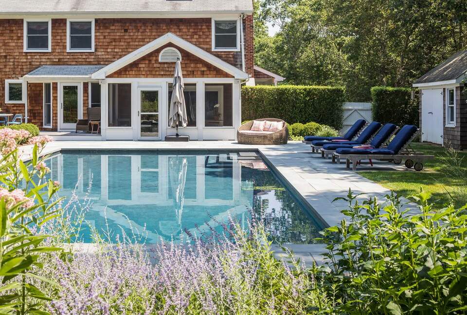 Home Exchange in Sag Harbor, NY, storybook backyard