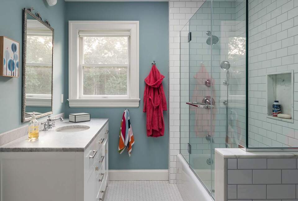 Home Exchange in Sag Harbor, NY, guest bathroom