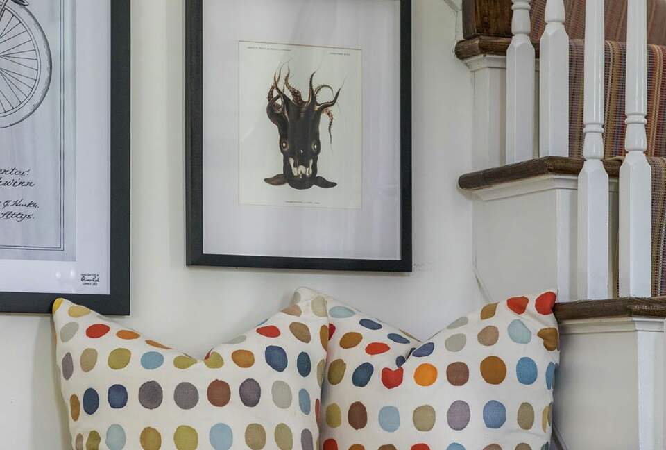 Home Exchange in Sag Harbor, NY, foyer designer details