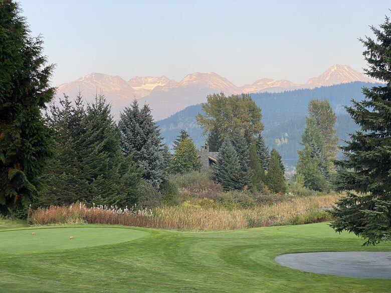 Back yard view - summer - golf course and mountain