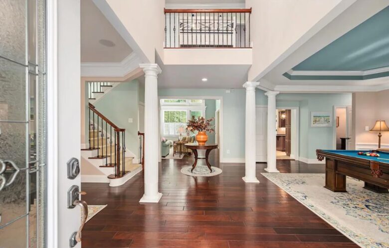 Grand entrance to your beach house getaway