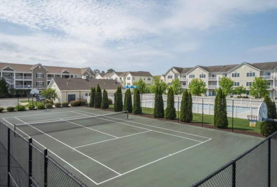 Community tennis courts