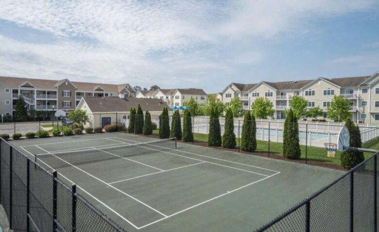 Community tennis courts
