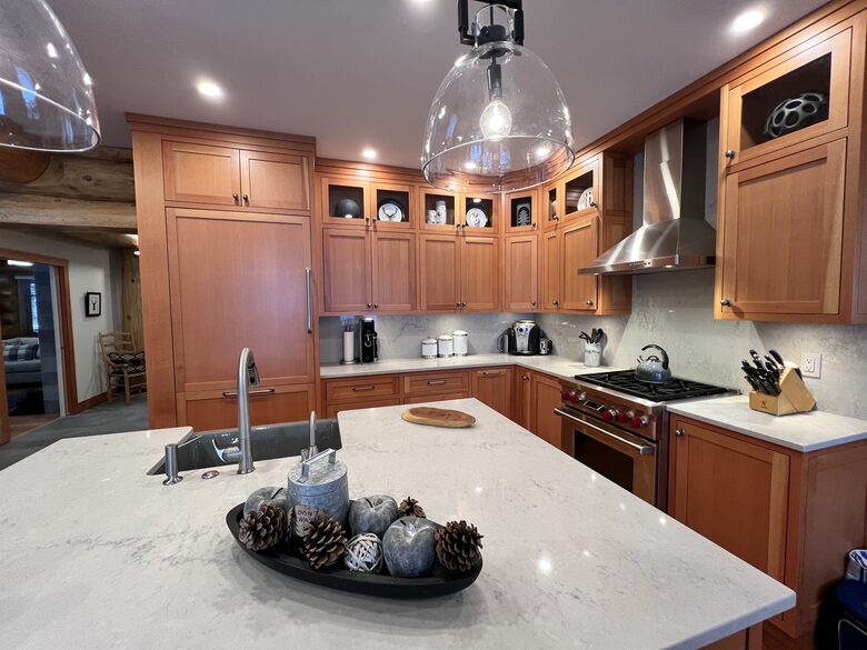 Kitchen - Sub Zero fridge, Wolf stove, expresso machine