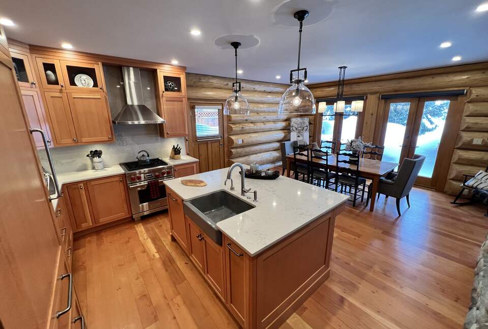 Kitchen and dining area