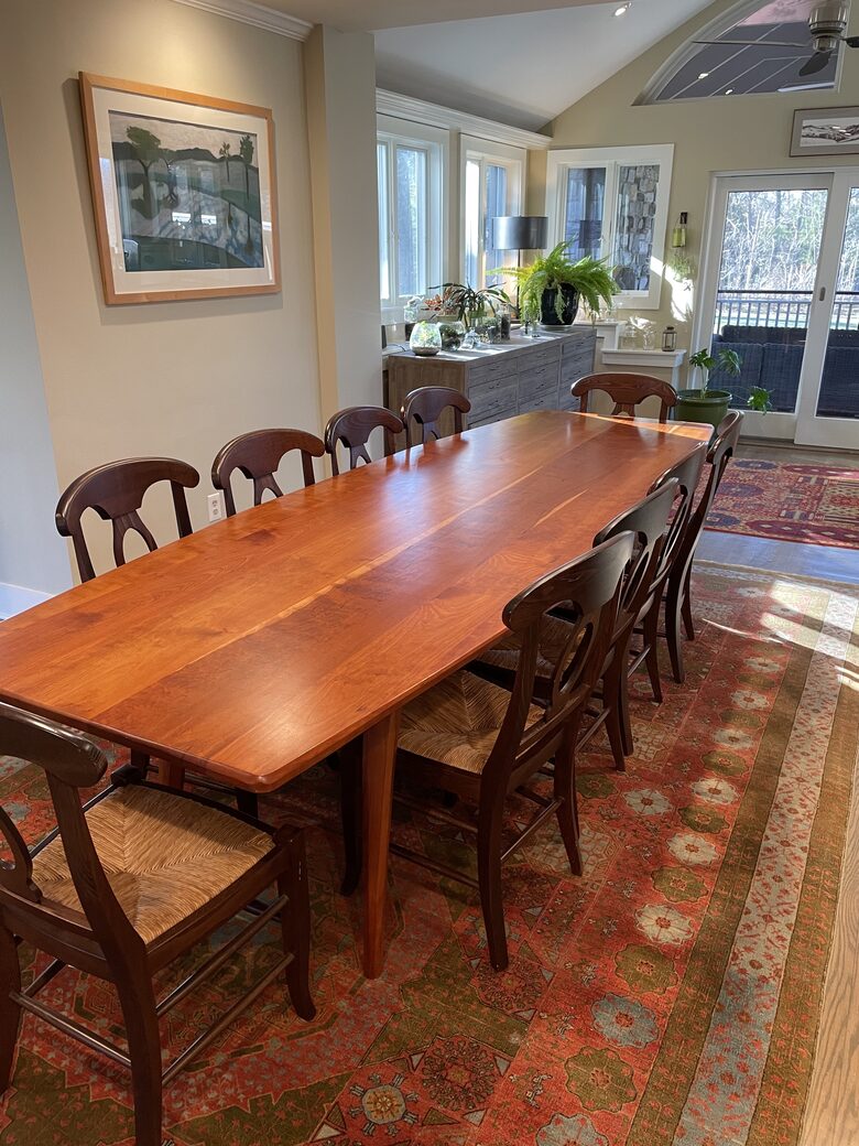 Massive dining room table