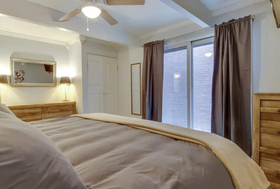 Home Exchange in Aspen, CO, walk out patio doors in master