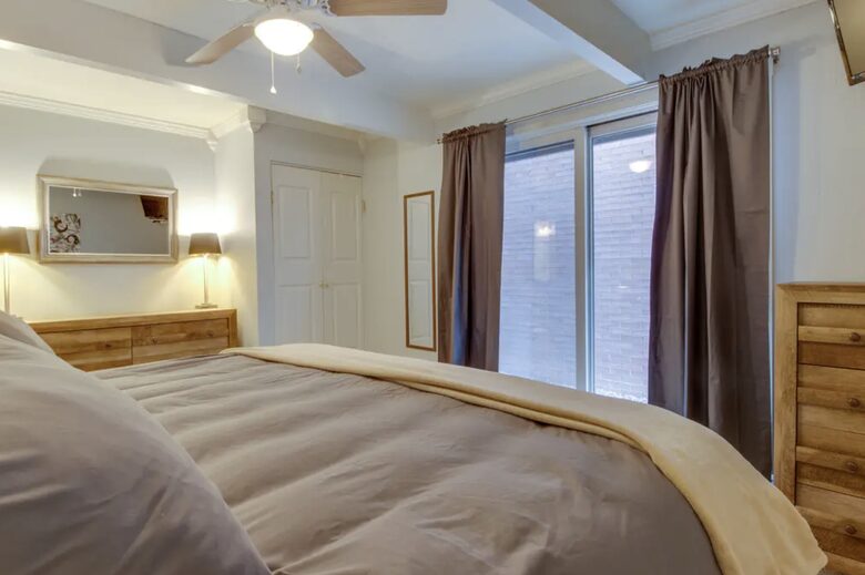 Home Exchange in Aspen, CO, walk out patio doors in master