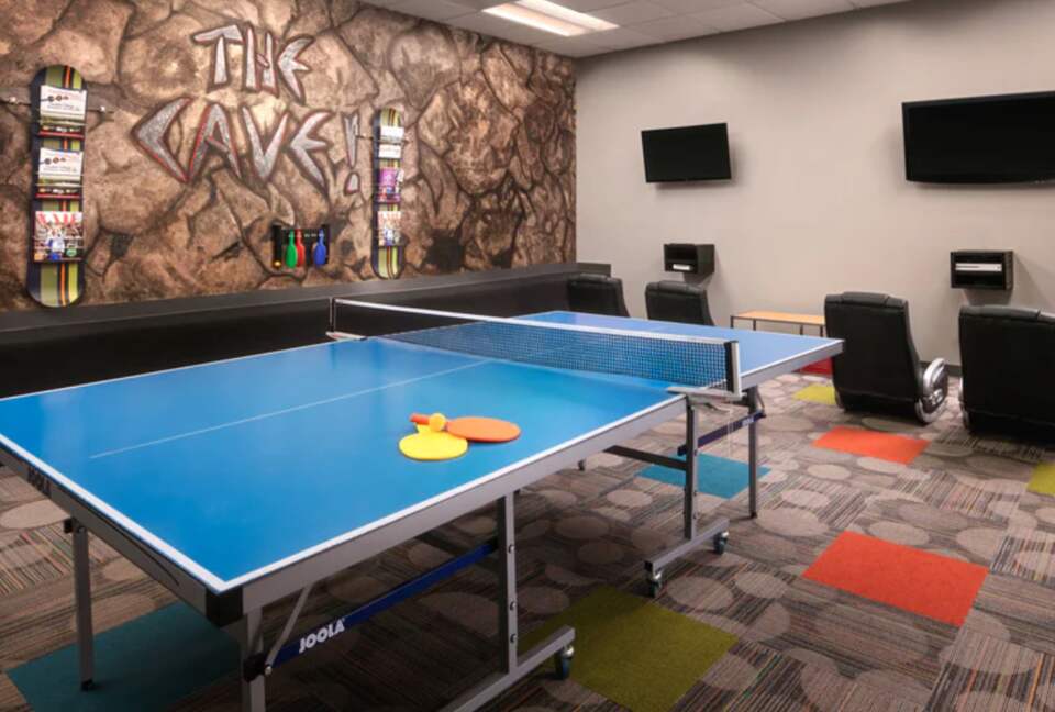 Playroom with ping pong