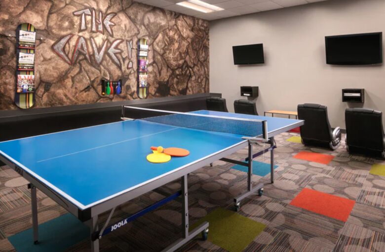 Playroom with ping pong