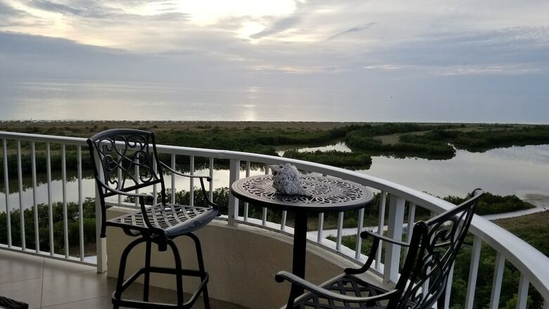 Home Exchange in Marco Island, FL perfect patio for morning coffee