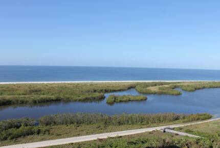 Home Exchange in Marco Island, FL beach view from patio