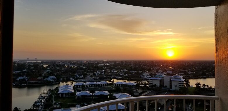 Home Exchange in Marco Island, FL city side view from balcony