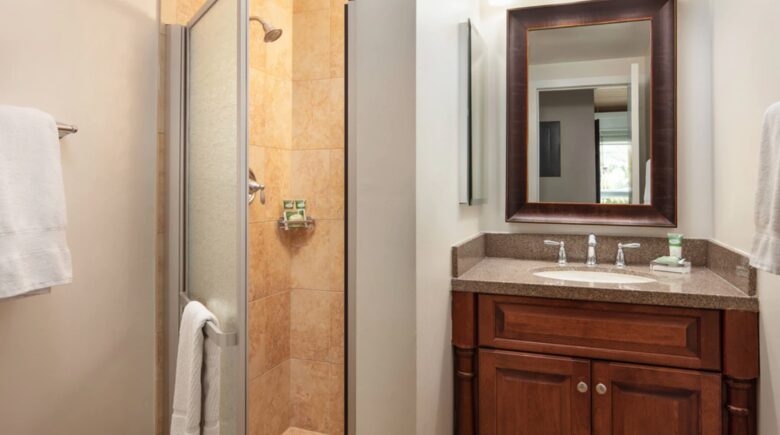 Third bathroom with walk in shower