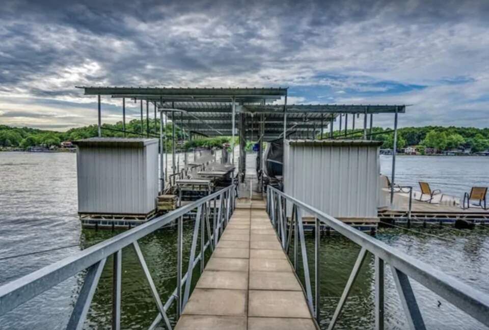 walkway to boat ramp