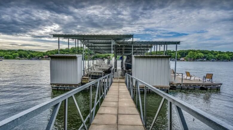 walkway to boat ramp