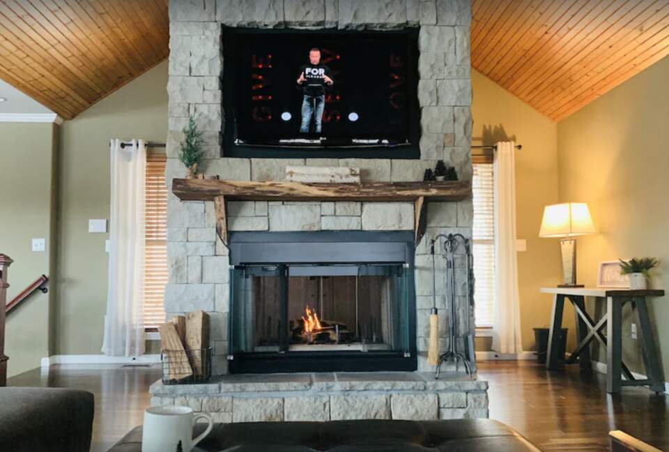 living room fireplace