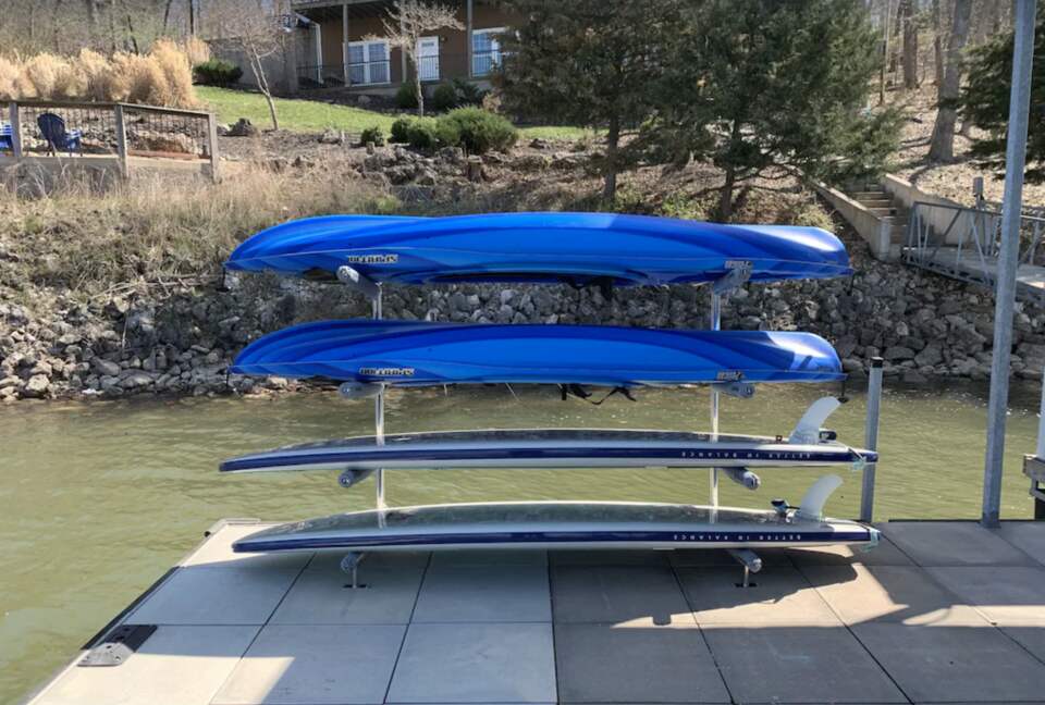 kayaks and paddle boards to use