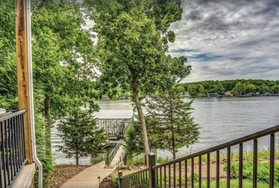 Stairs to the boat dock