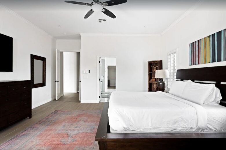 Master bedroom suite