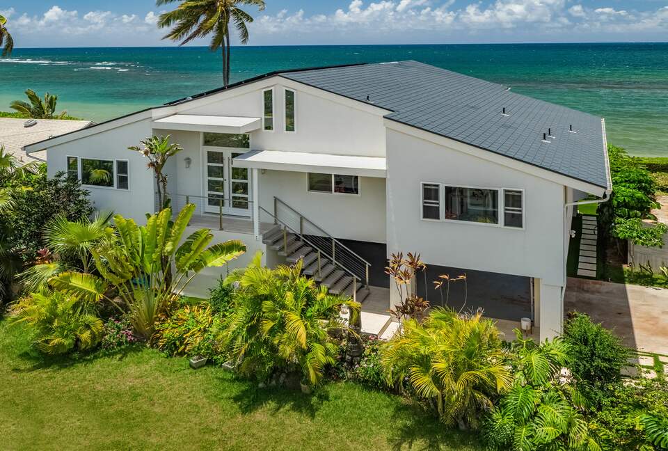 Home Exchange in Waialua, HI A-frame beach front