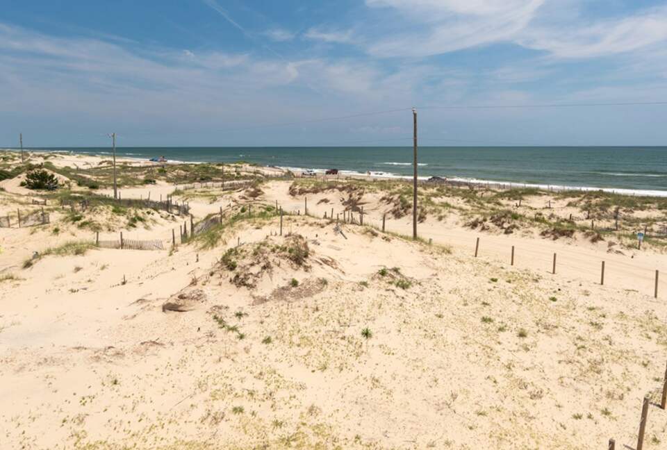 beach in front of property