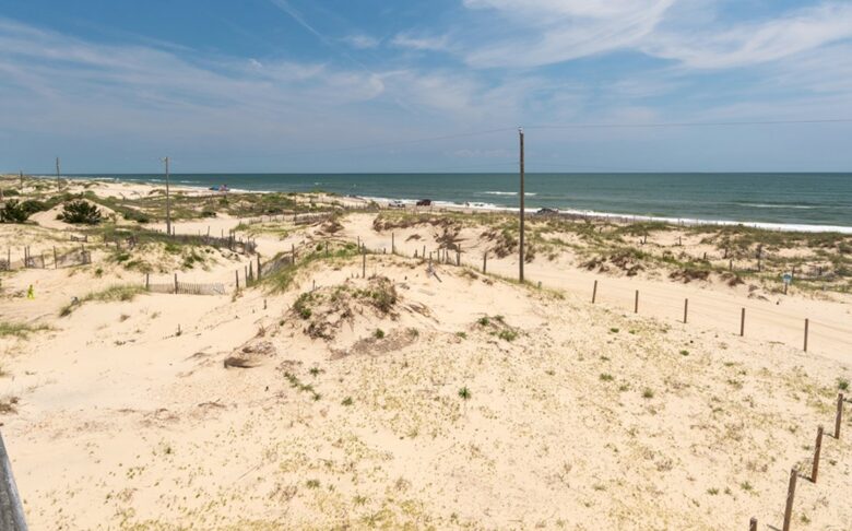 beach in front of property