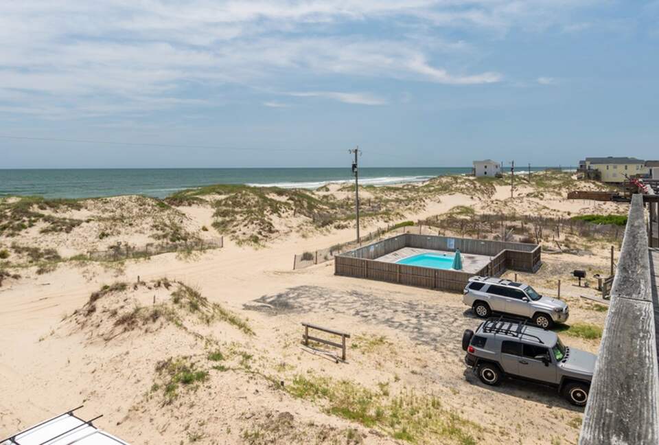 beach in front of property