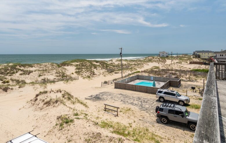 beach in front of property