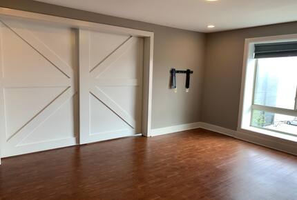 Home Exchange in Louisville, KY, barn door renovations