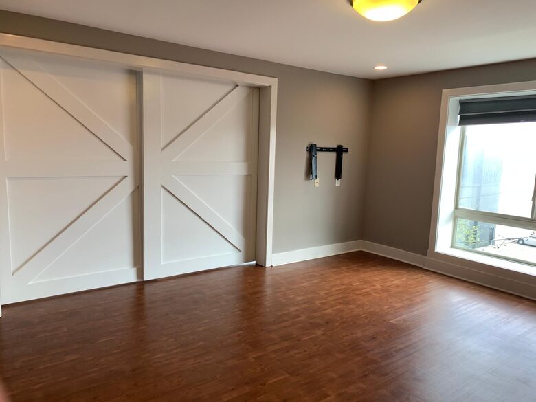 Home Exchange in Louisville, KY, barn door renovations