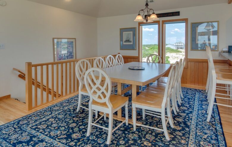 Dining room open to kitchen