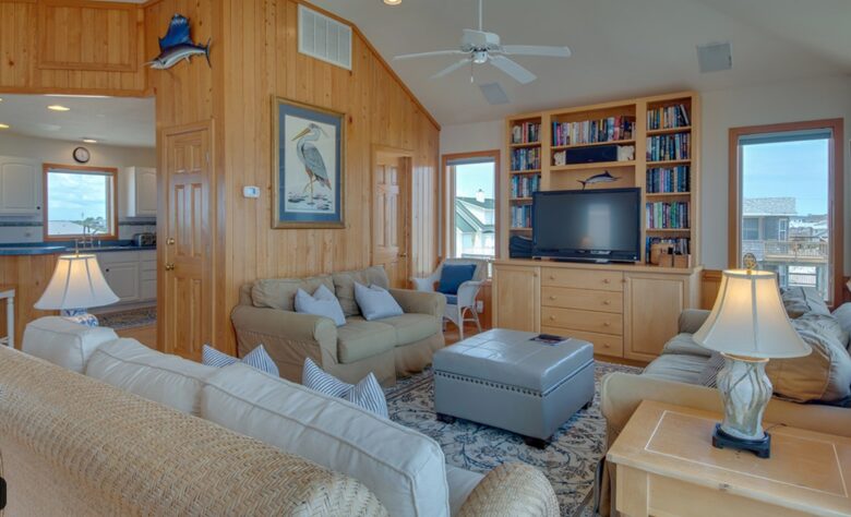 Large open living room with amazing views