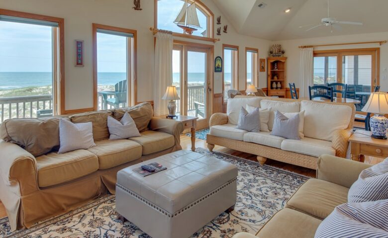 Large open living room